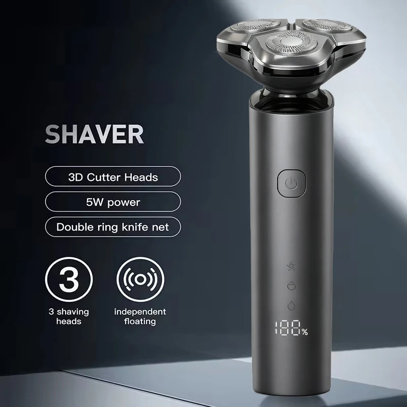 Electric Shaver 3D Blackstone 3 IPX7 Waterproof Razor Wet And Dry Dual Use Face Beard Battery Digital Display For Men 2026