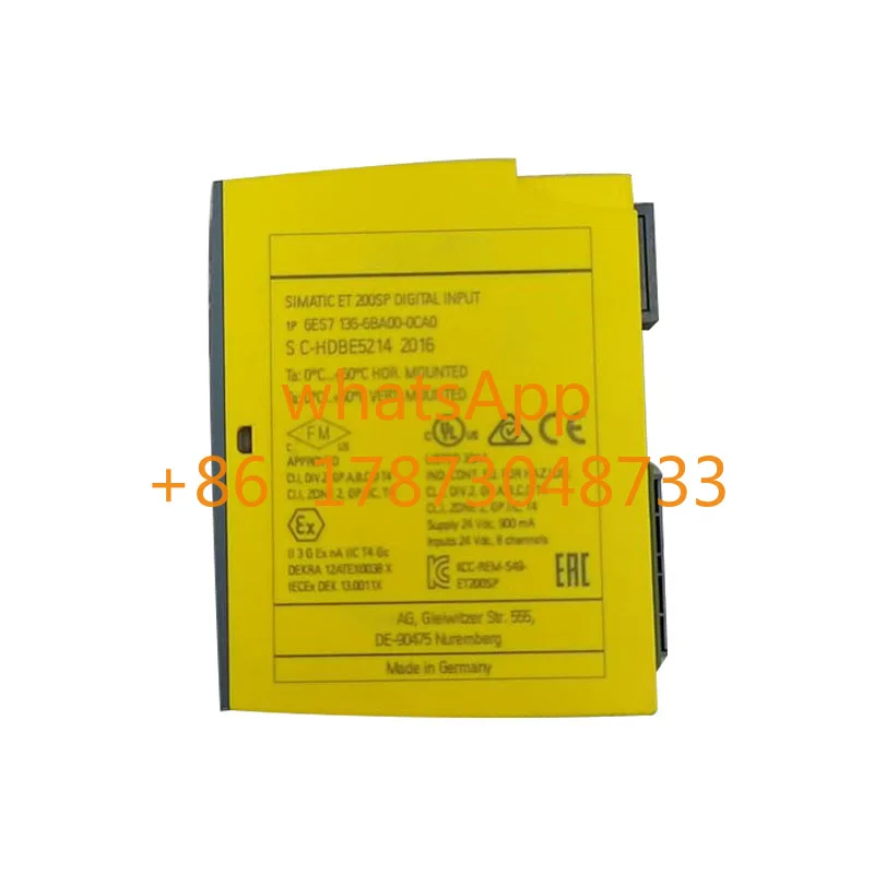 

6ES7 136-6BA00-0CA0 ET200SP Цифровой аналоговый электронный модуль безопасности