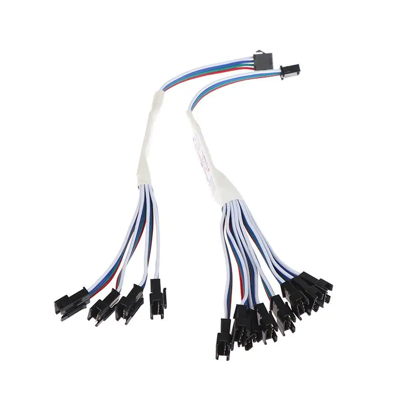 1 Stück RGB adressierbarer LED-Streifen Signalverstärker Repeater Controller 1 bis 4/8 Mini-TTL-Modul WS2812B/SK6812 3Pin 4Pin