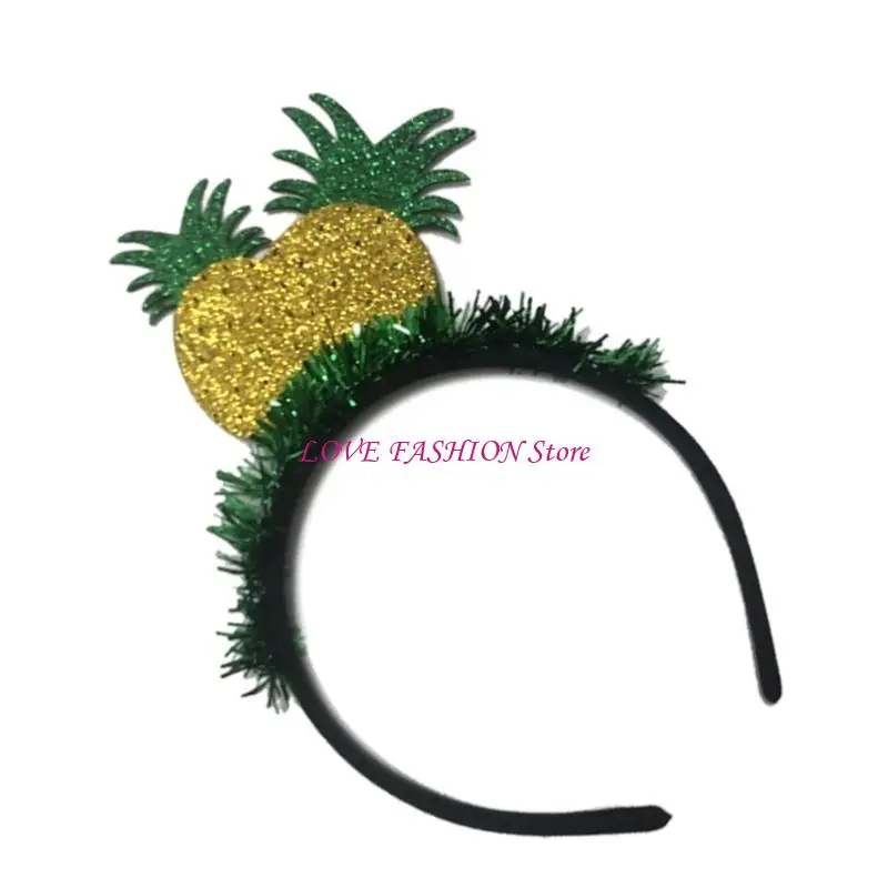 ชุดรูปแบบผลไม้เขตร้อน Halloween Hairhoop สำหรับปาร์ตี้ฤดูร้อนและวันหยุด Y166