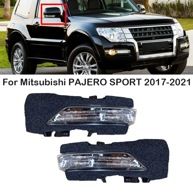 

Car Side Rearview Mirror LED Turn Signal Light Repeater Side Mirrors Lamp 8351A093 For Mitsubishi Pajero Sport III 2017-2021