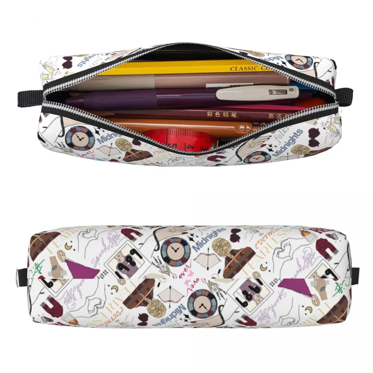 테일러 스위프트 에라스 투어 미드나잇 필통, 학생용 대형 수납 파우치, 학생용 선물 문구