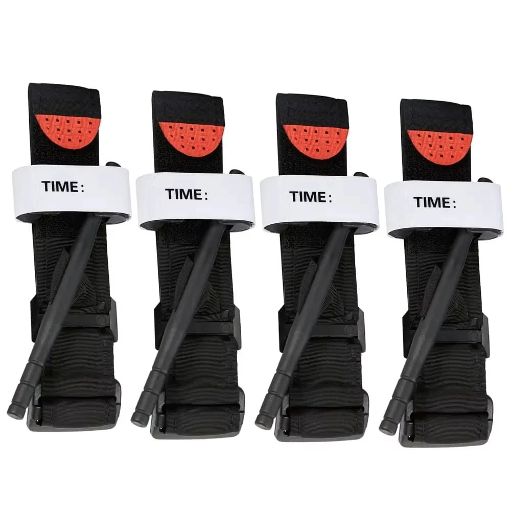 2PCS Tactical Medical Tourniquet for Outdoor Exploration Combat Application Red Tip Medical Emergency Belt Aid First Aid Kit image 6
