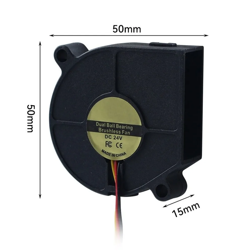 

For Snapmaker U1 Specific 24V Brushless 5015 Fan with Dual Ball Bearings and Designed for 3D Printing Environments