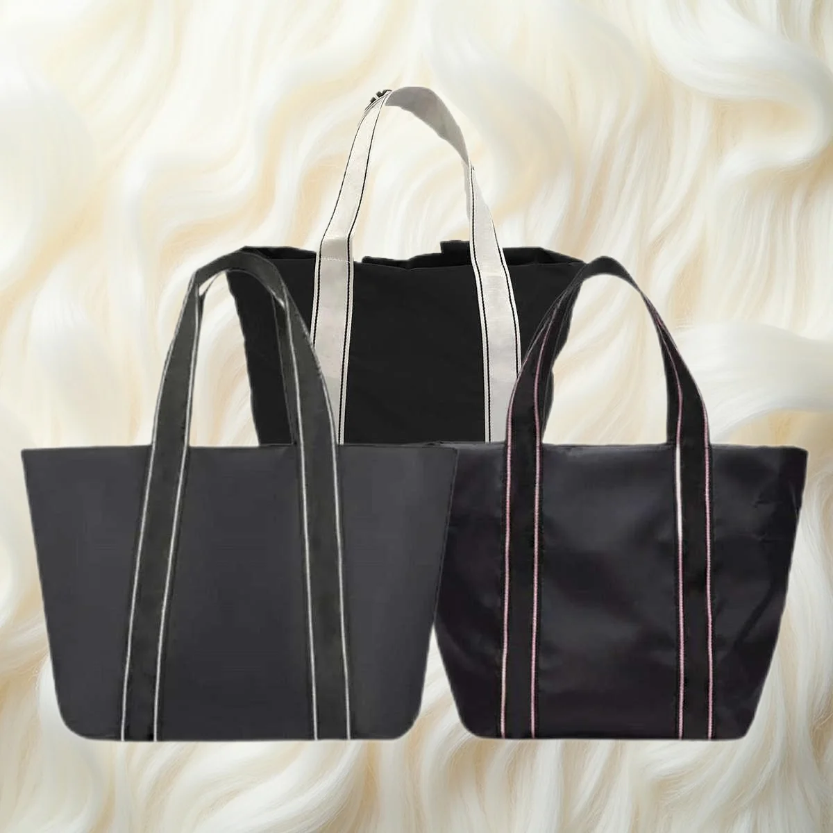 

2025 Hot Bim Ba Minimalist Nylon Bag | Spacious Letter Zipper Tote | Women's Shoulder Bag | Friend Gift Idea