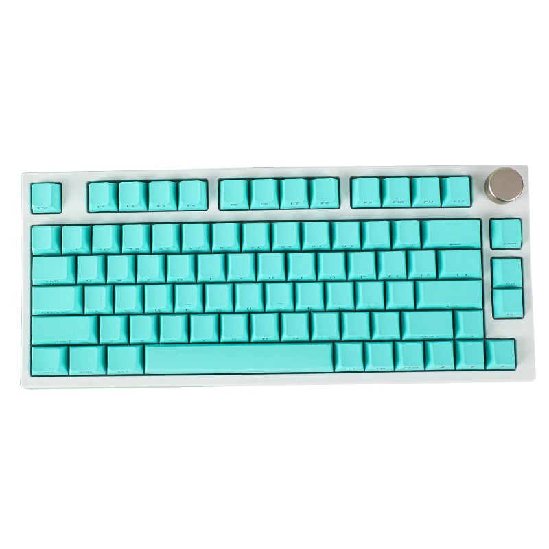 133 Keys Keycaps for Mechanical Keyboard Tiffany Blue Side Print OEM Height PBT Double Shot MAC AULA F75 Ajazz AK820 Pro Game