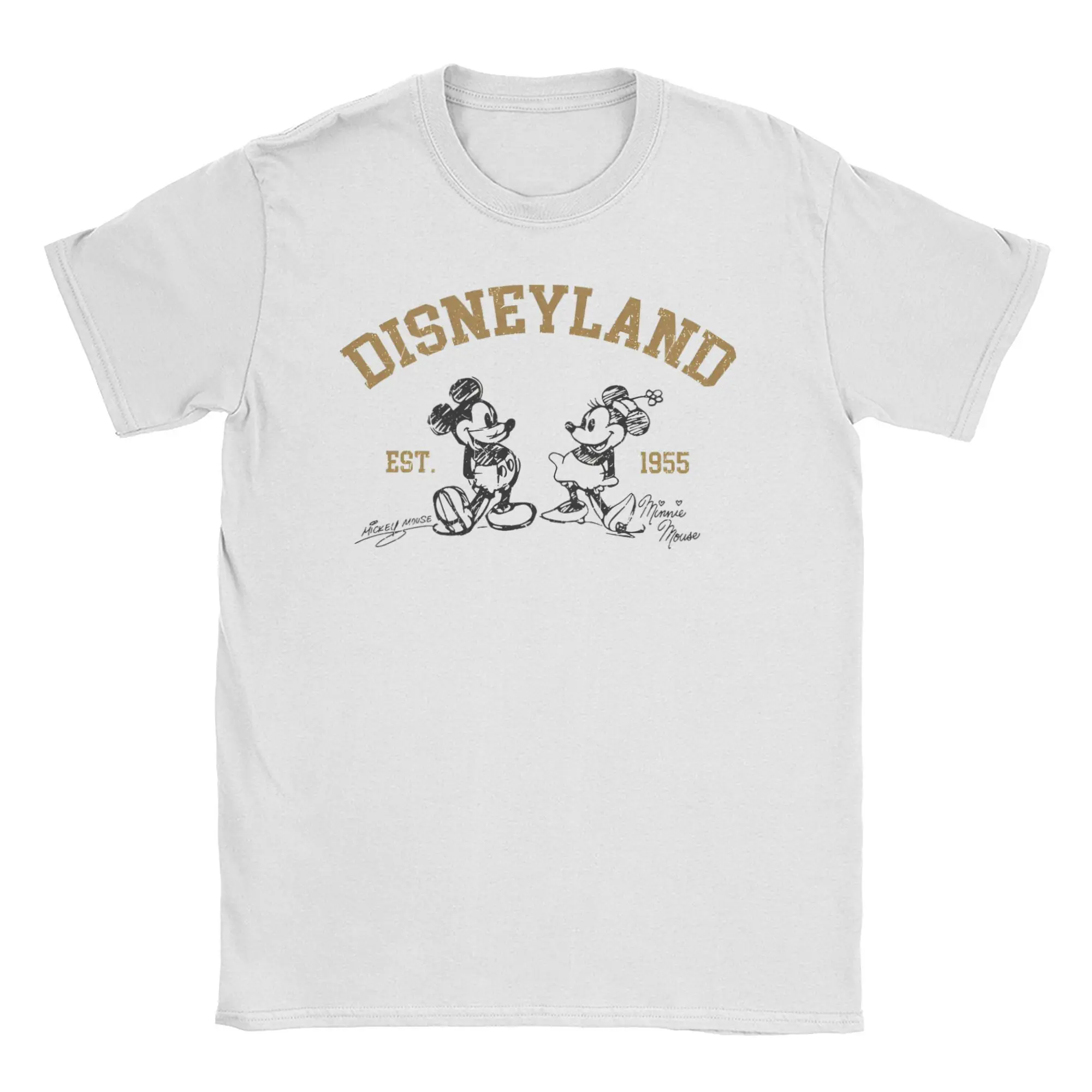 New Arrival disney mickey and minnie mouse  T Shirt For Unisex  Cotton T-shirts Short Sleeve Tops