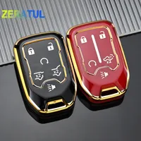5/6 Buttons Car Key Case Smart Shell Fob Cover Holder For GMC Sierra Acadia Terrain Yukon Chevrolet Silverado Suburban Tahoe