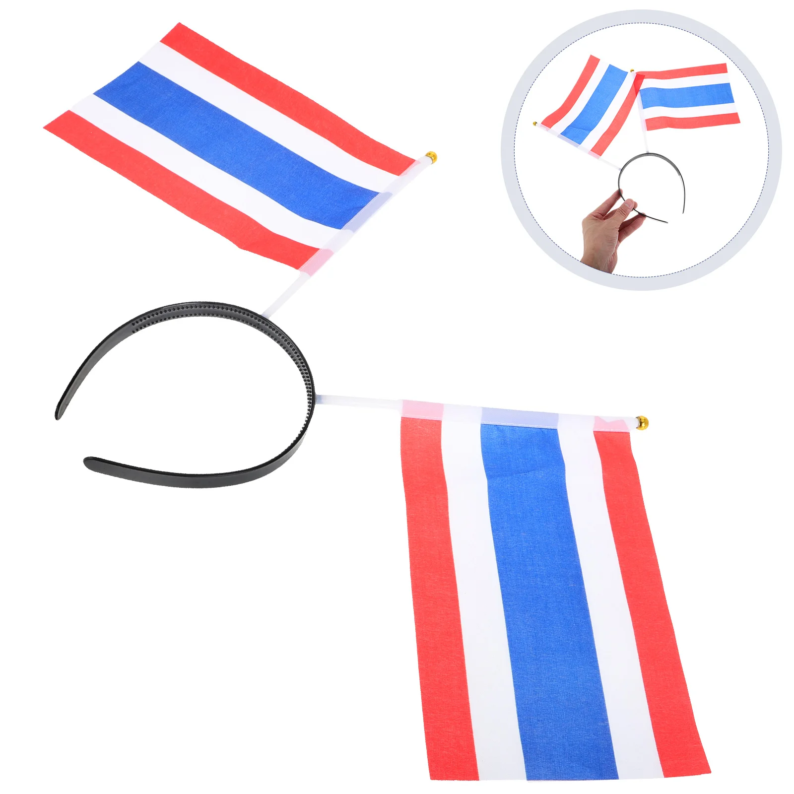Flag Headband Country Party Supplies Mini National Favors Holiday Plastic Patriotic Hat