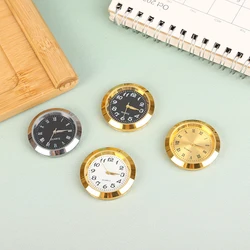 Metal Watch Head Roman/Arabic Numerals Designed Watch Dial Bulit-in Movement for Glass Crystal Crafts Clock 37mm