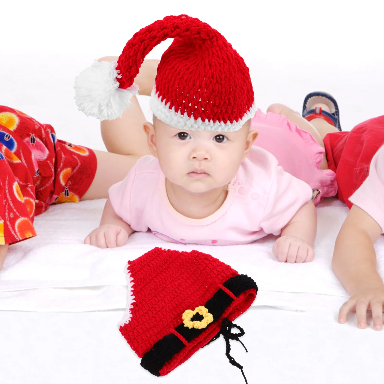 

1 комплект, рождественский наряд для новорожденных, уютный реквизит для фотосъемки из акрилового волокна, праздничное платье, рождественский наряд для новорожденных, наряд для мальчика