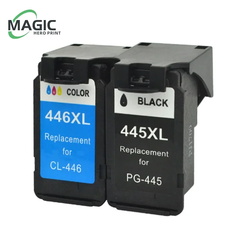 Magic NewPG 445XL CL-446XL Ink Cartridges For Canon Pixma IP2840 MX494 MG2440 MG2540 MG2940 Printer full Ink Cartridge PG 445