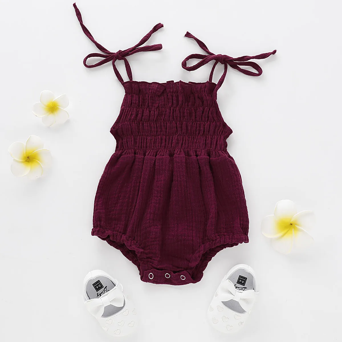 0-18 Months Baby Girl Summer Cotton Sleeveless Romper Bodysuit Baby Clothes Summer Girl Comfort Jumpsuit Girl Romper