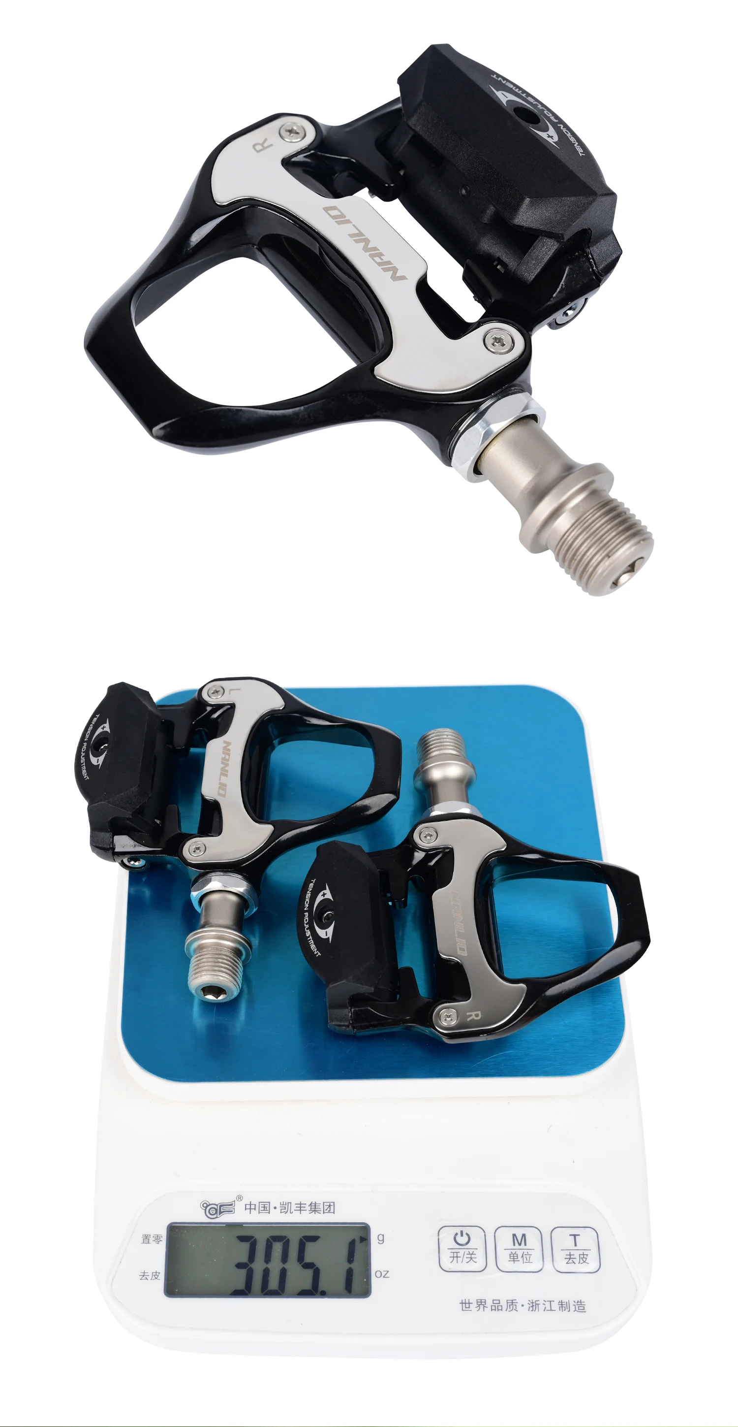 Nanlio SPD-SL Rennrad-Pedale, Klickpedale mit 6 ° Stollen, Leichtes Hybrid-Nylon/Legierung, abgedichtetes Lager (Bestseller) – Detail 23