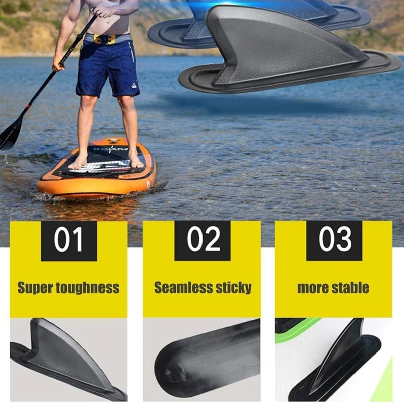 2 ชิ้น Kayak ติดตาม Fin, เรือ Shark Fin Watershed Board Fin จุดยึด PVC อุปกรณ์เสริม