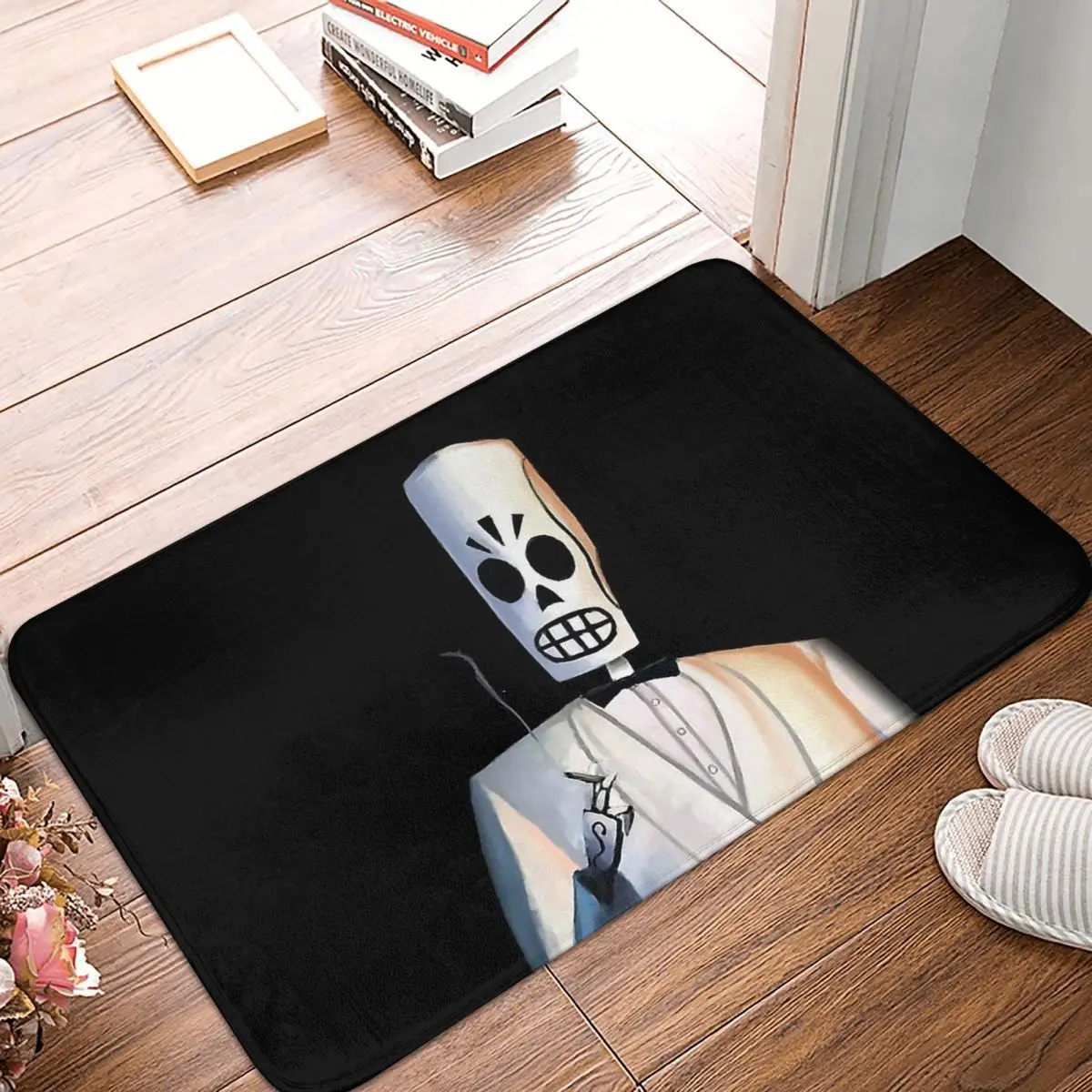 Grim Fandango Game Bathroom Mat Manny Doormat Living Room Carpet Balcony Rug Home Decoration