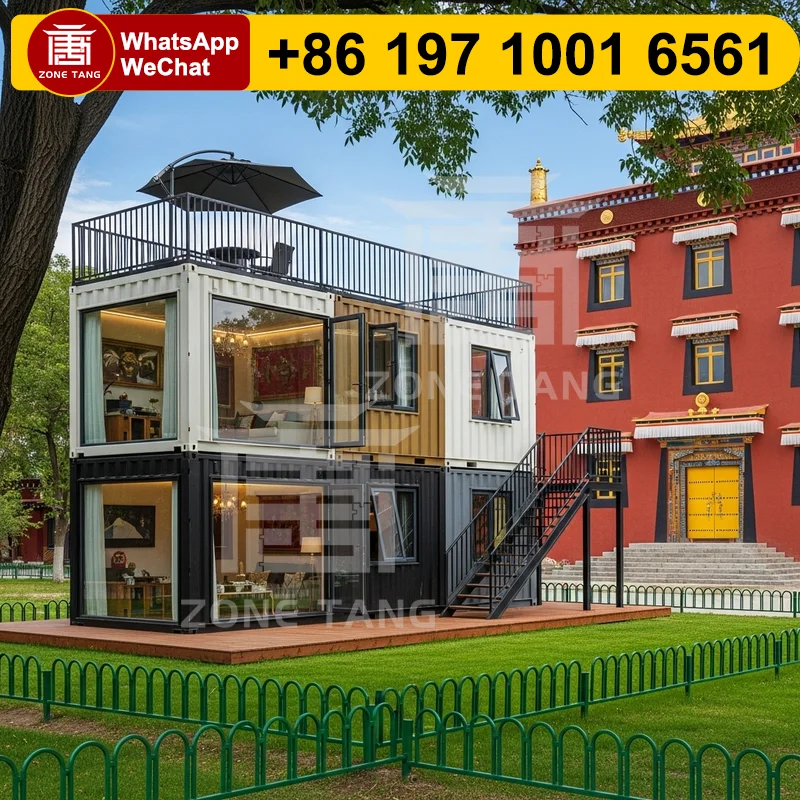 

Cost Effective Personal Office Manufactured Homes Flat Pack Home Shipping Container Homes For Sale Thermal Insulation Fireproof