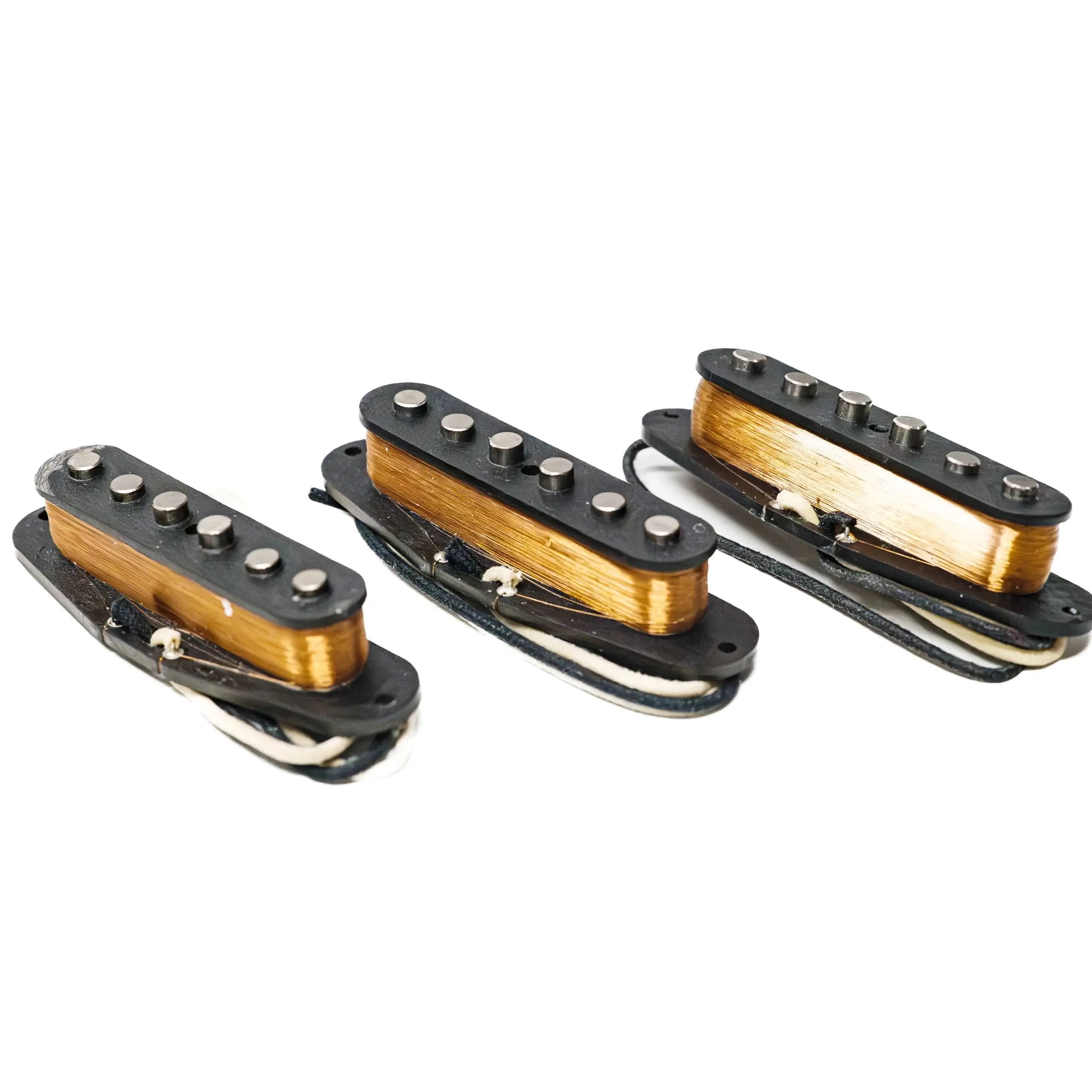 Vintage V70 SSS Handwound Alnico 5 Single Coil Guitar Pickups, Grey Bottom Plate, HSS Double Coil Pickup, Guitar Parts