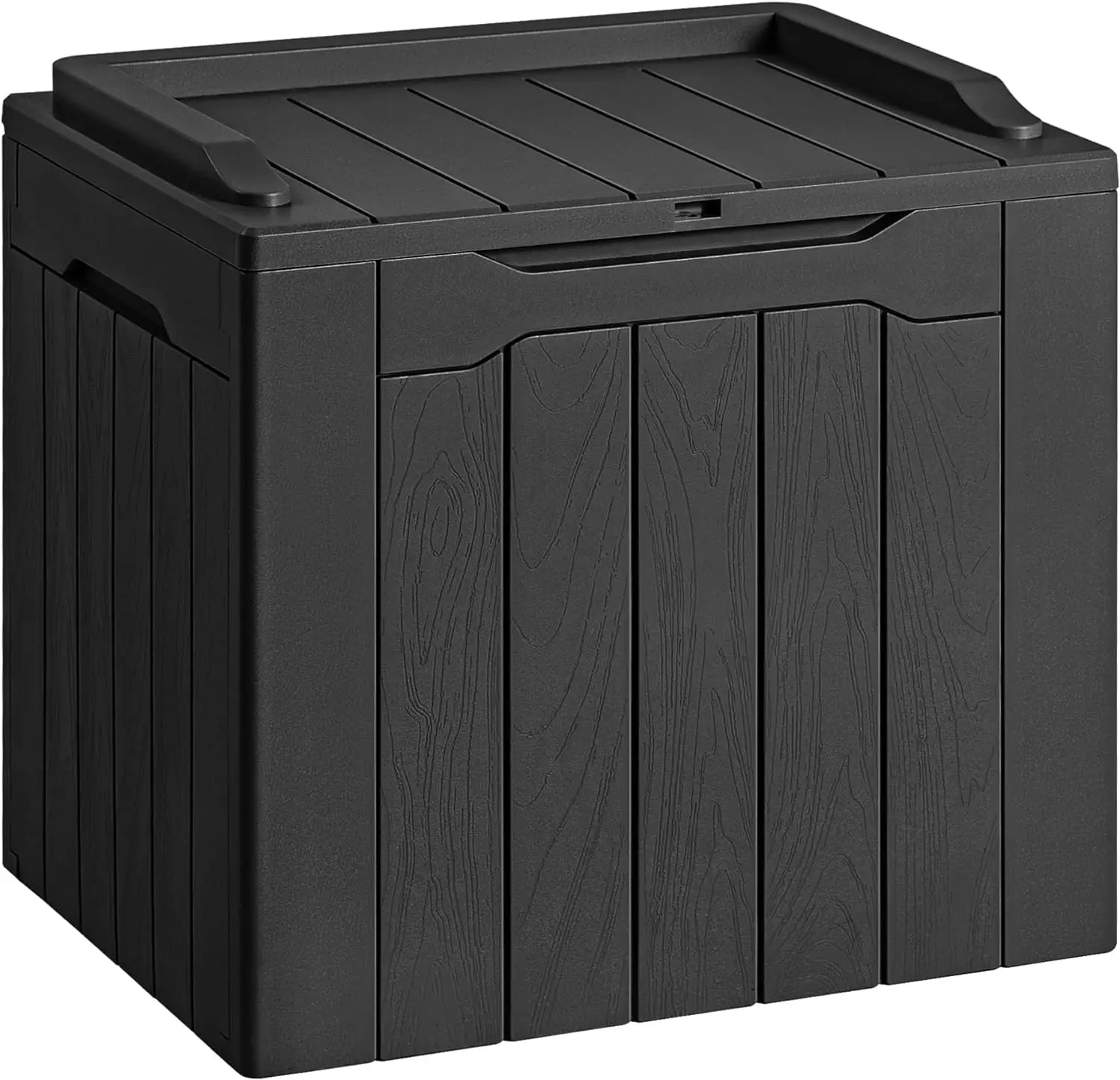 Caja de cubierta de resina para exteriores e interiores, caja de almacenamiento de terraza impermeable, almohadilla de accesorios para piscina, caja de almacenamiento de herramientas de jardín