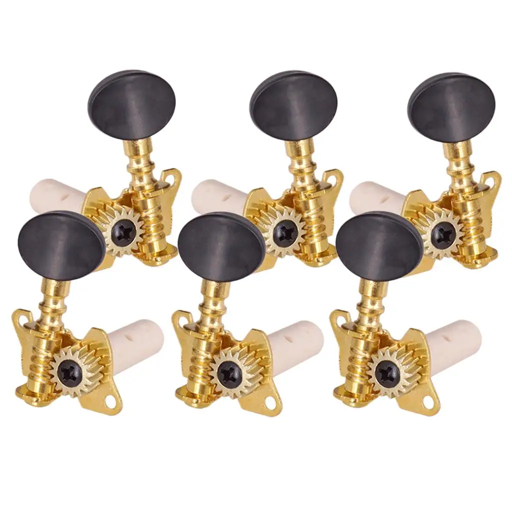 3R3L Open Guitar String Tuning Peg Tuners Machine Heads for Classical Guitar