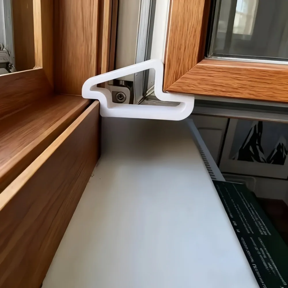 3pcs Durable Plastic Anti-pinch Window Door Stopper with Easy-Install Design Prevents Sliding Down Secure Hold for Home&Hotel