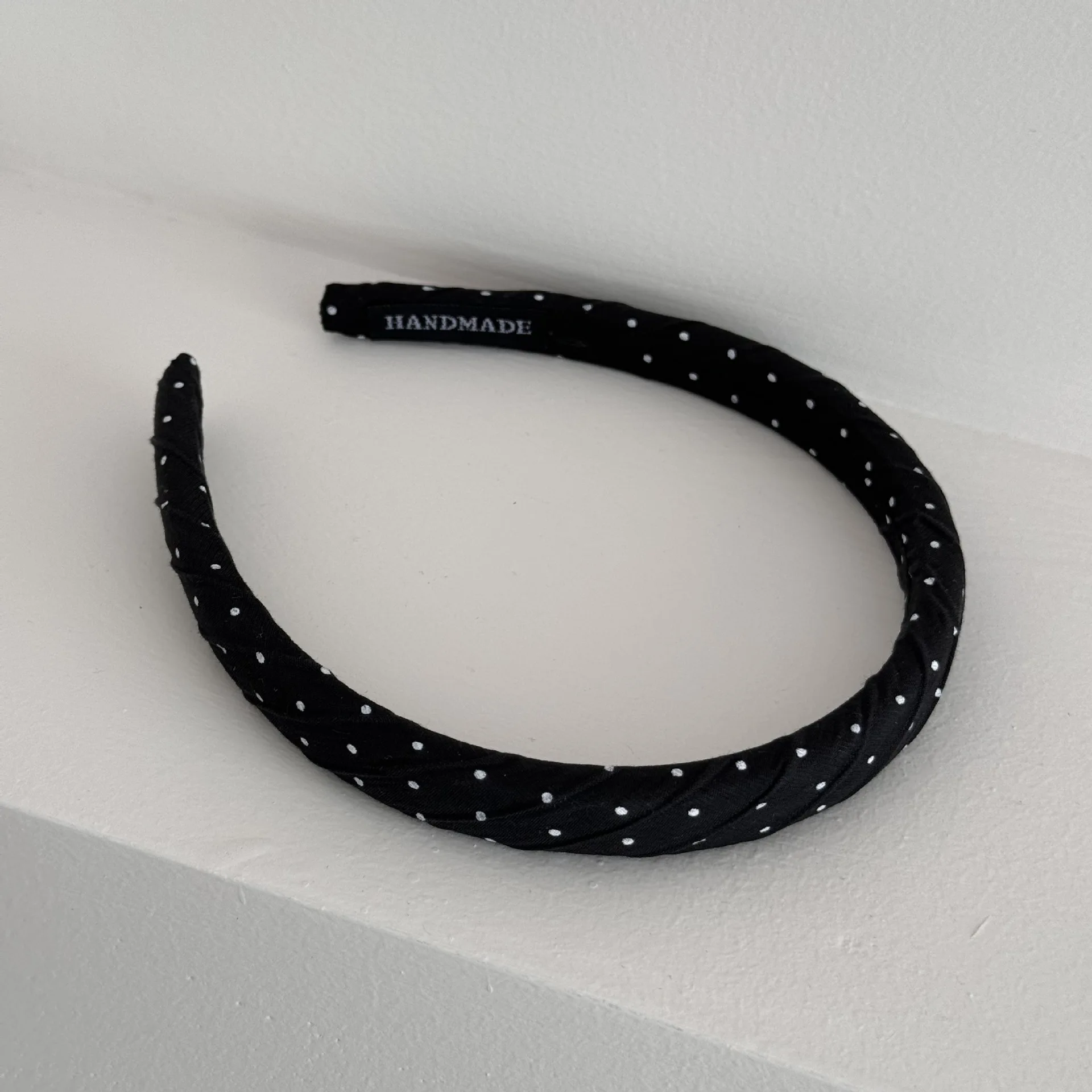 

Богемная нишевая повязка на голову в горошек в стиле ретро, стильный повседневный универсальный уличный головной убор, аксессуары для волос для женщин