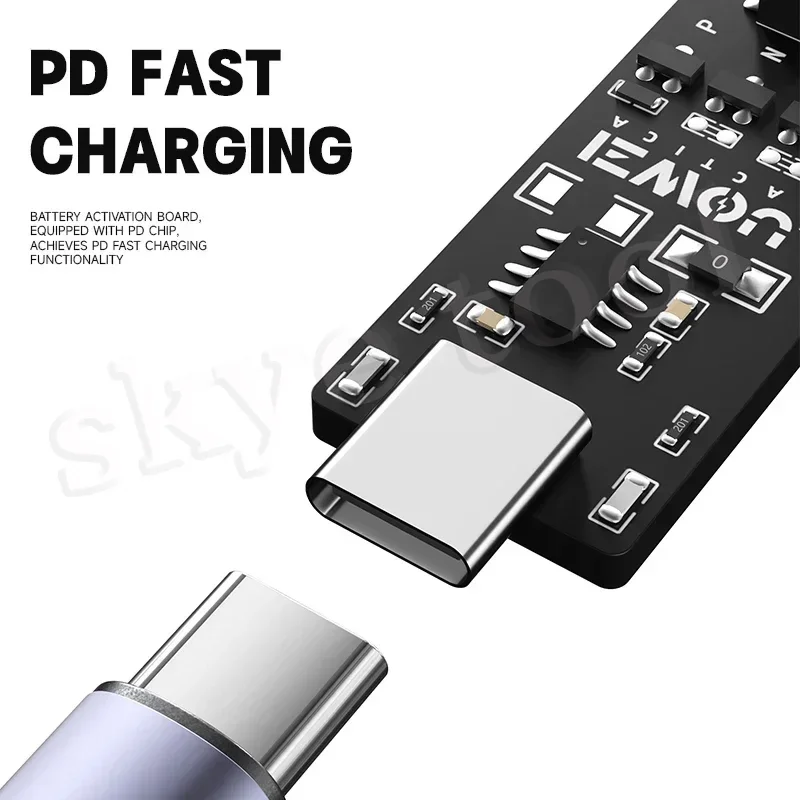 Carte d'activation de la batterie LUOWEI LW-B01/B02 (aucun démontage requis) pour iPhone 5-16 h et activation de la batterie Android en un clic