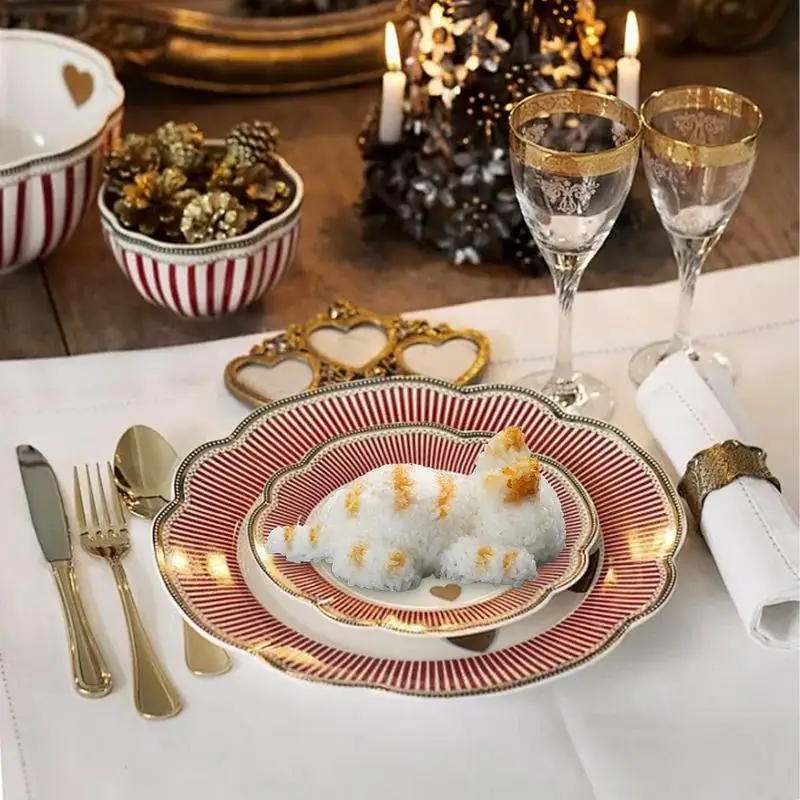 Cute Onigiri Molds Cat Animal Shape Sushi Kids Rice Mashed Potato  Pumpkin Mash Baking Supplies Kitchen Accessorie ﻿