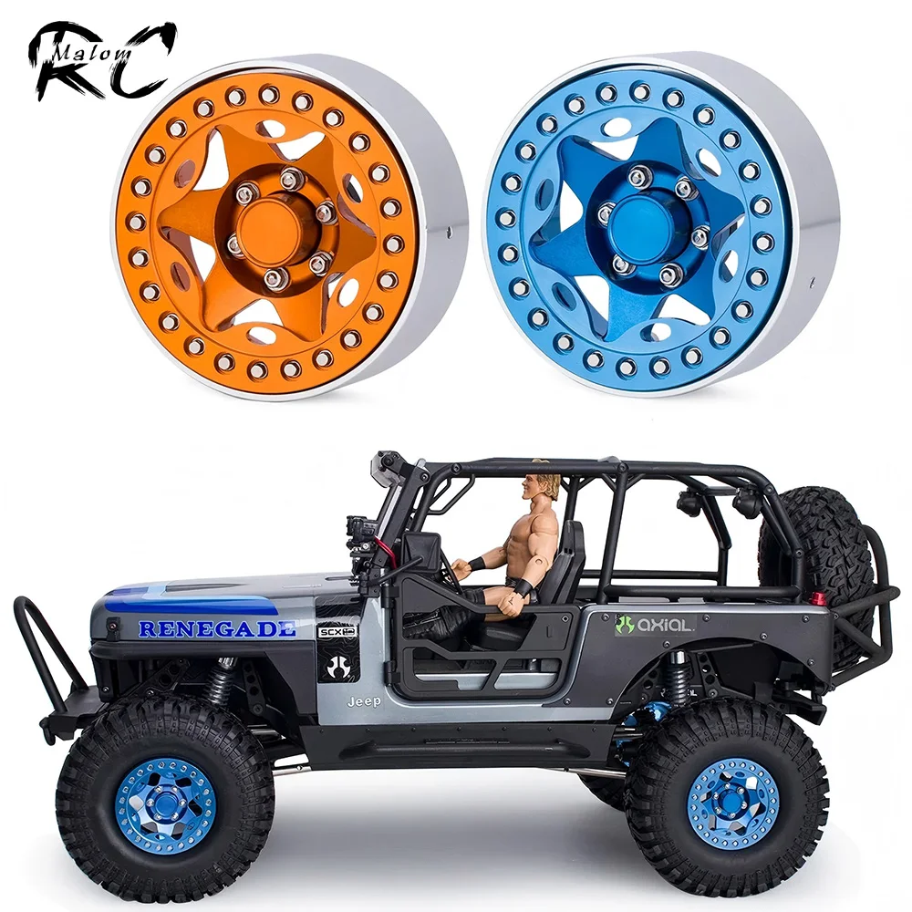 

Обод колеса из алюминиевого сплава с ЧПУ 1,9 для 1/10 RC гусеничного автомобиля Axial SCX10 TRX4 TRX6 D90 Redcat Gen8 D110 Tamiya