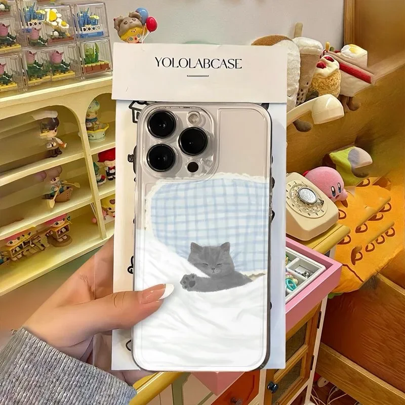 Hond Kat Paar Telefoon Case Voor Samsung Galaxy A55 A15 A54 5G A16 A35 A25 S25 S24 Ultra S23 FE S20 S21 S22 Plus Leuke Cartoon Cover