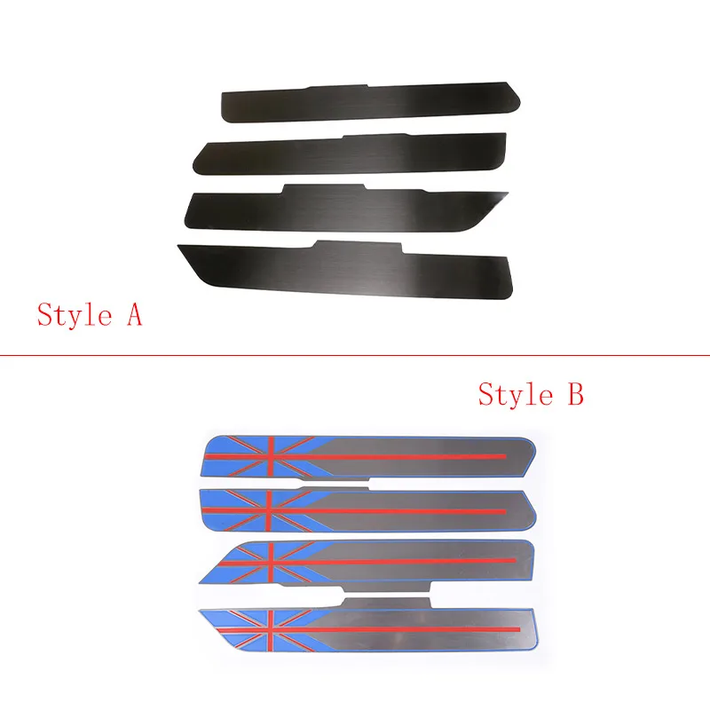 لاند روفر ديفندر 110 2020-2025 الفولاذ المقاوم للصدأ الأسود باب السيارة الداخلي لوحة تزيين ملصق اكسسوارات السيارات الداخلية