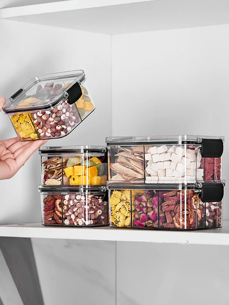 صندوق مقصورات تخزين المطبخ المنزلي، صناديق يومية بسيطة مقاومة للرطوبة، أطباق للوجبات الخفيفة المربعة بلون سادة لسطح المكتب