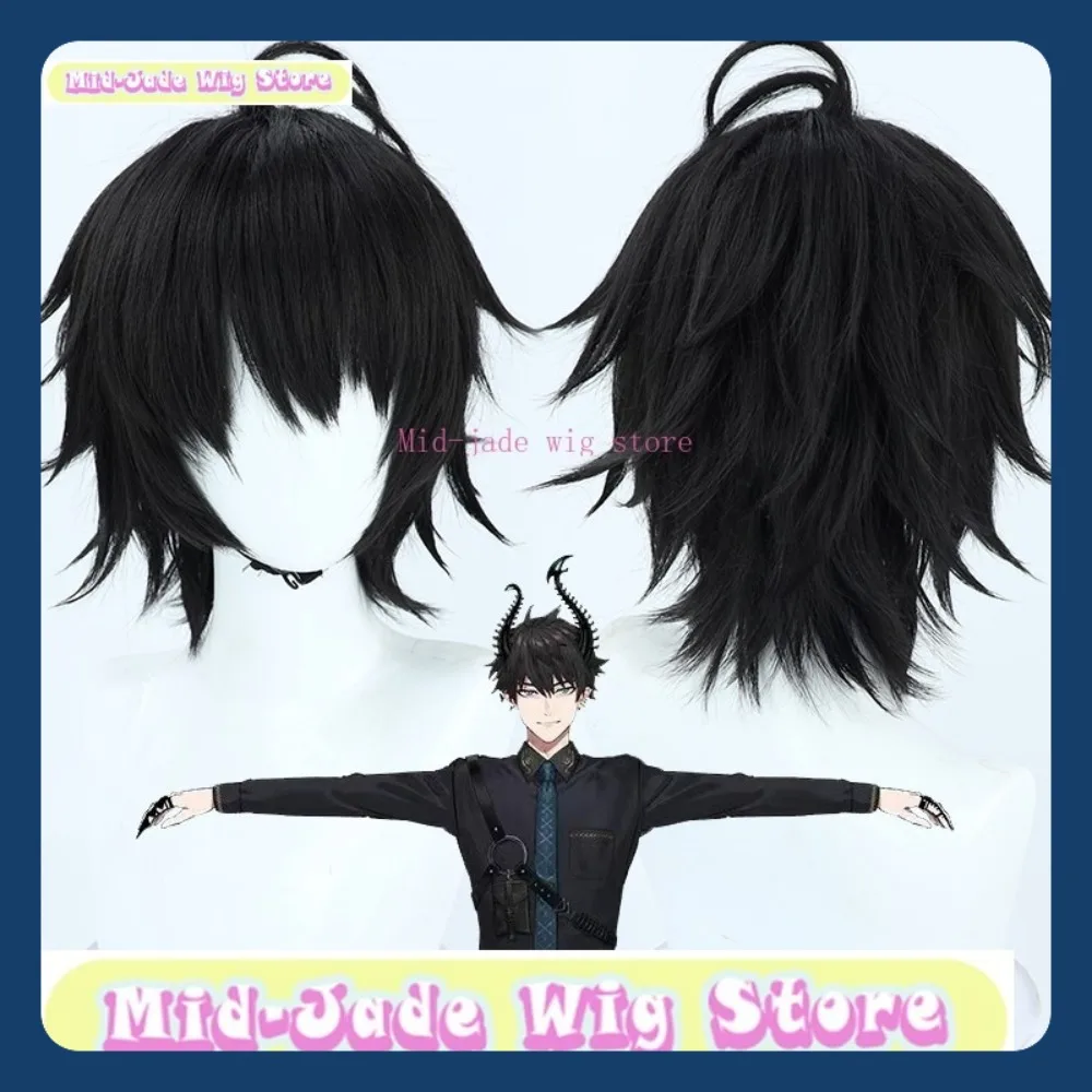 منتصف اليشم شعر مستعار مخزن EN رن زوتو شعر مستعار تأثيري تأثيري زي حفلة أغطية الرأس شعر مستعار للهالوين