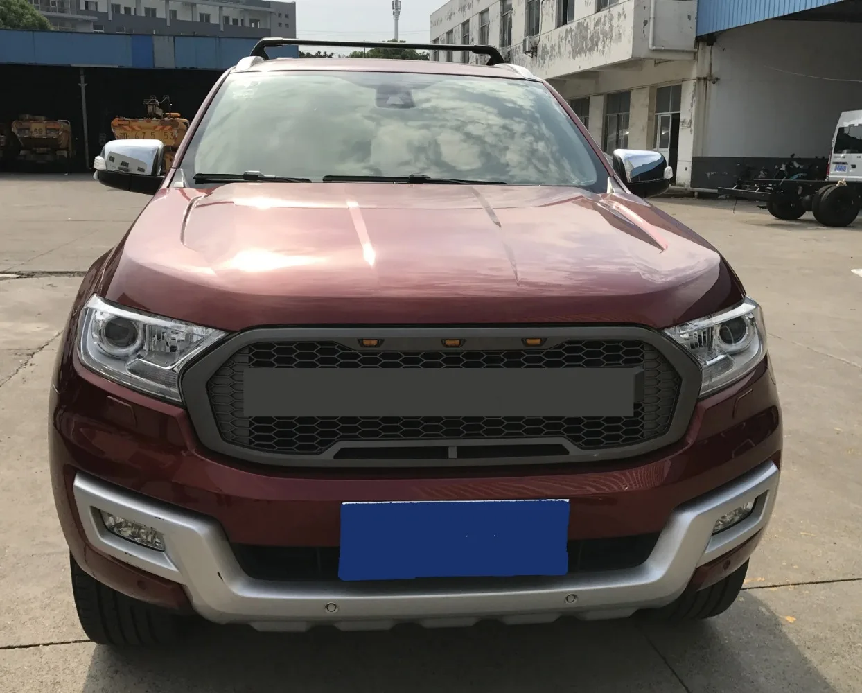 

For Ford Everest Kuga 2017-2019 Racing Grille Front Bumper Grill Body Kit Accessories