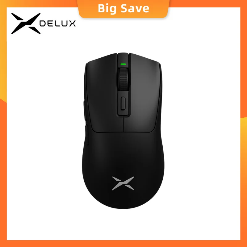

Delux M600 Series Wireless Gaming Mouse 52g Lightweight 2.4G Dual Mode Connection 26000DPI Macro Rechargeable Mice for PC Gamer