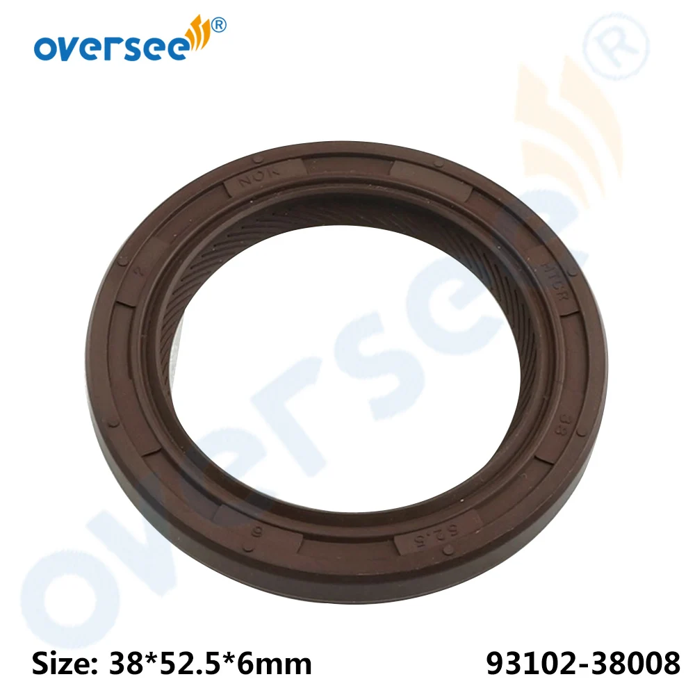 

Oversee 93102-38008 Oil Seal For Yamaha Outboard Motor 4T F115 Ref.68V-12223-00;Size: 38*52.5*6mm