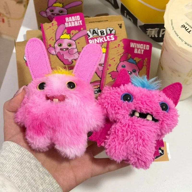 Оригинальный брелок-сюрприз Fuggler Funny Ugly Monster Baby Pinkles: милая, причудливая плюшевая кукла-подвеска, коллекционная игрушка, подарки