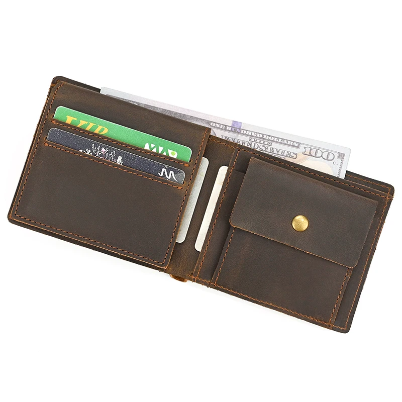 Genuine Leather Card Holder Coin Purse Wallet for Men And Women Cash Coin Bag Cow Leather Card Case Multi-Functional Wallet Male