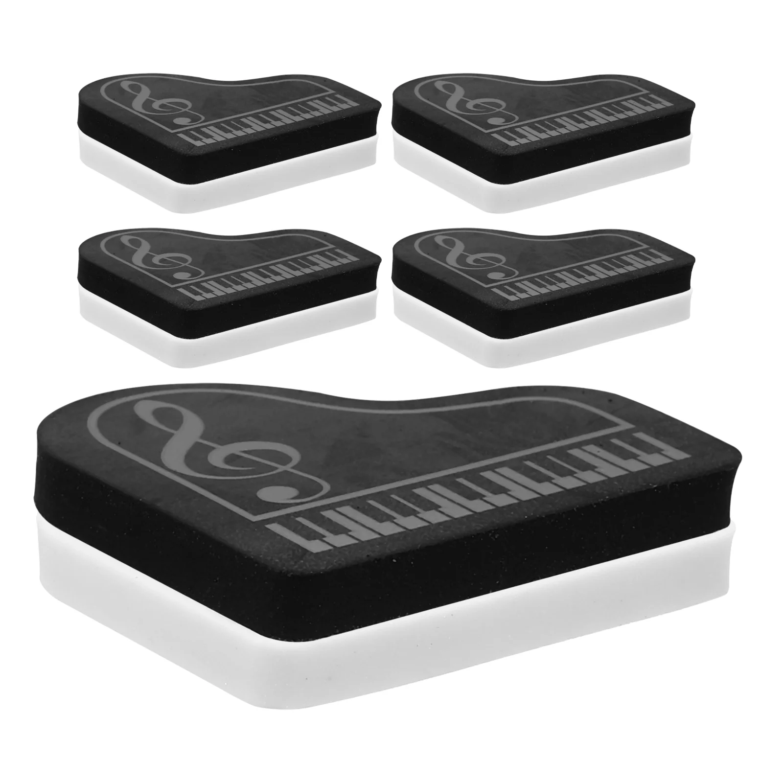 

10 Pcs Eraser Piano Baby Kneaded White Board Dry Erasers Cute School Supplies