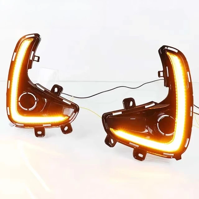 

Auto Accessories DRL LED Daytime Running Light for Toyota Yaris 2020 2021 Front Fog Lamp Daylight With Yellow Signal