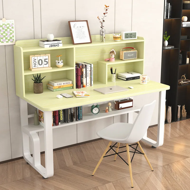 

Скандинавский простой письменный стол со встроенной книжной полкой, стол для учебы, домашний компьютерный стол, офисный стол для письма.