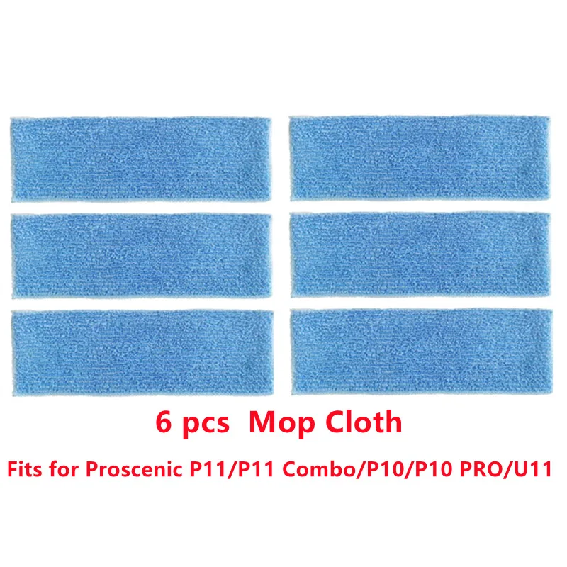 Pano de mop para proscenic p11/p11 combo/p10/p10 pro/u11 handheld aspirador acessórios