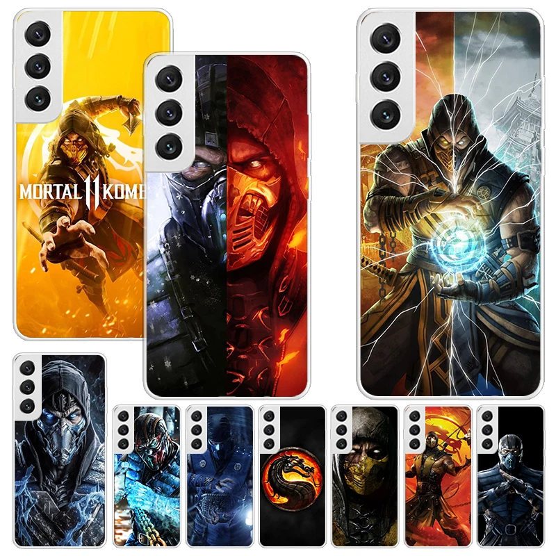 Mortal Kombat Print Soft Case for Samsung Galaxy Note 8 9 10 + 20 Ultra M21 M30S M32 M51 Phone Shell J4 J6 Plus J8 Cover