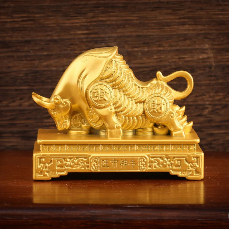 زخرفة مكتب سبيكة غرفة المعيشة المنزلي الديكور Ruyi Kirin مدينة المزدهرة الله الثور الحصول على الثراء بسرعة