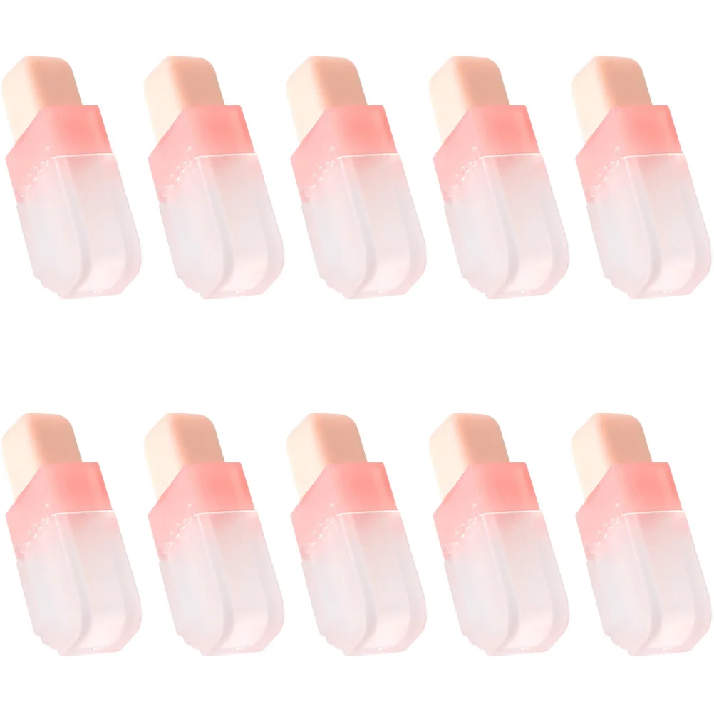 10 قطعة أنابيب ملمع الشفاه ABS القوية حاويات فارغة لزيت بلسم الشفاه ظلال العيون تخزين السفر مستلزمات ماكياج #3