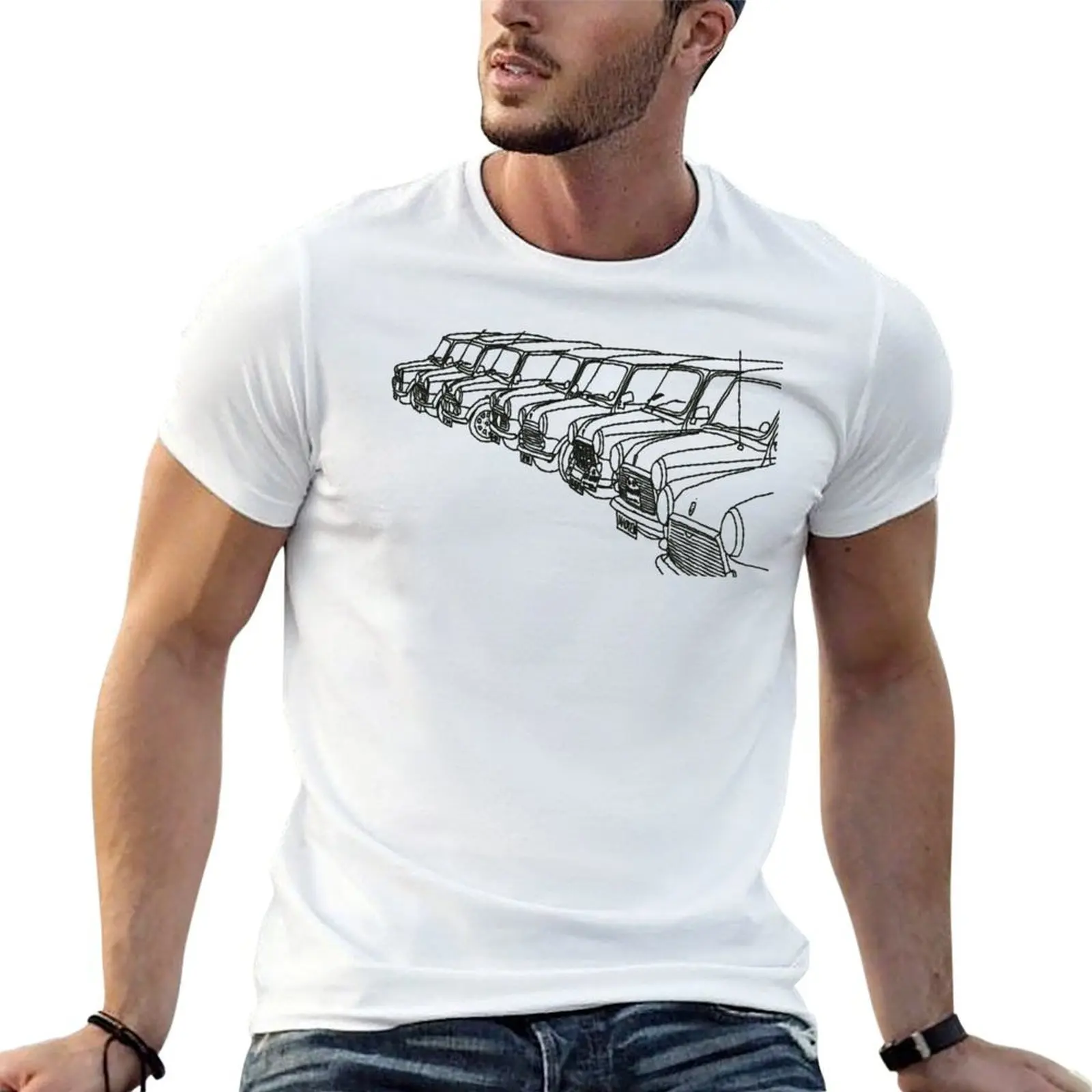 

Classic Mini Outlines T-Shirt t shirt men 100% cotton luxury brand man t shirts high quality luxury brand T-Shirt