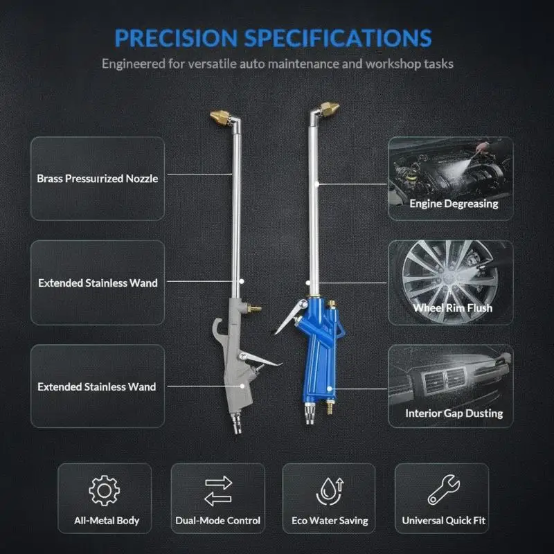 ·Nettoyeur de moteur de voiture efficace à haute pression, outil de lavage à l'air, spray de décontamination pour éliminer la poussière, pour le nettoyage domestique et automobile