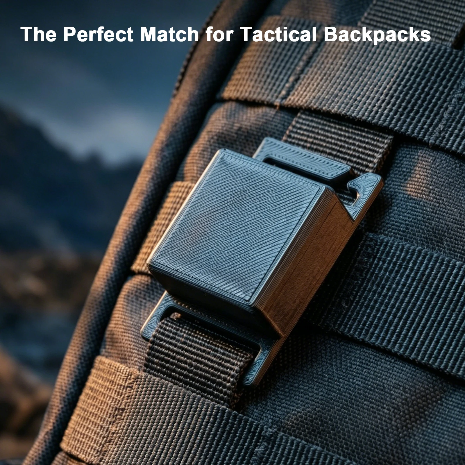 Walkie Talkie Holster for Backpack Anti Slip Two Way Radio Mount Universal Walkie Talkie Clip EDC Techwear Backpack Accessory view 5