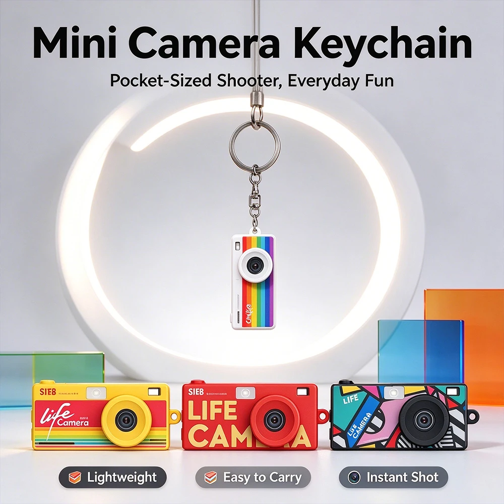 Colorful Keychain Life Camera Compact Mini Digital Video Camera Portable Pocket Recording Camera Teen Party Gift