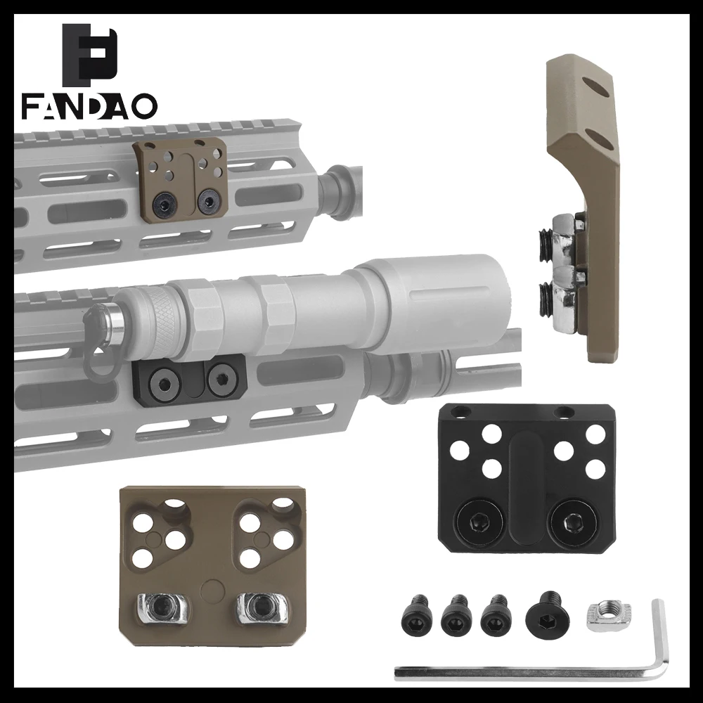

Тактическое смещенное крепление на направляющую, 45-градусное смещенное крепление для фонарика M300 M600, крепление для фонарика, основание для фонарика для стрельбы